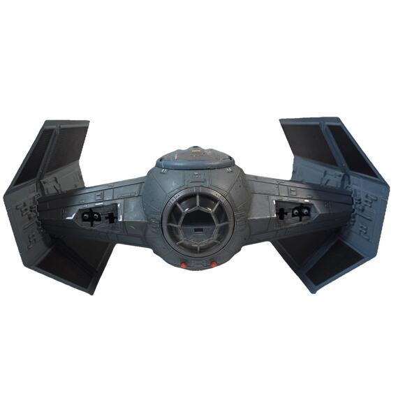 Vintage Darth Vader TIE Fighter Advanced X1 Starfighter Hasbro 2003 Intercepter - Picture 1 of 6